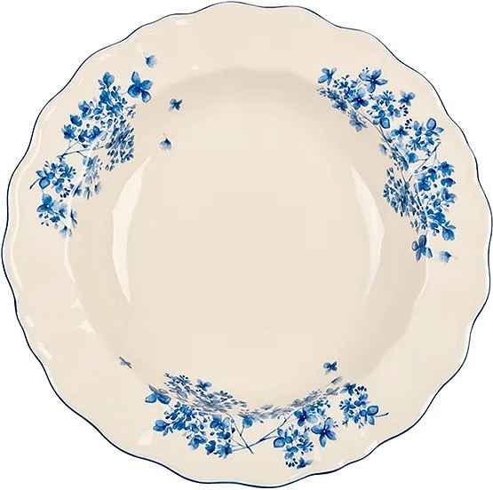 Тарелка глубокая Kunstwerk Fiori 18769F03540-XB d=24 см h=4 см (фарфор)