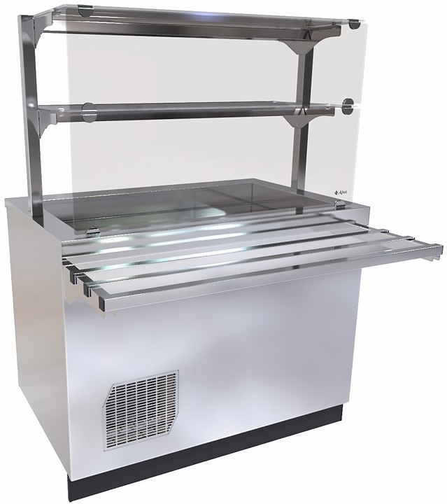 Прилавок-витрина холодильный Abat Сэйла ПВВ(Н)-70Е-02-НШ нерж.