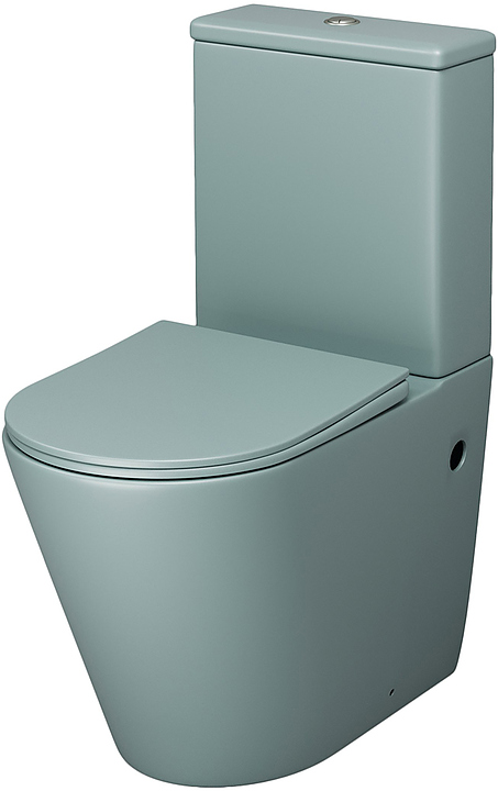 Унитаз напольный с крышкой-сиденьем Grossman Color GR-4480MNMS мятный матовый