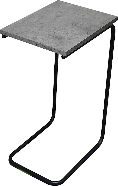 Стол придиванный Hesby SHT-CT9 (ЛДСП Е1 / металл) бетон чикаго / черный муар