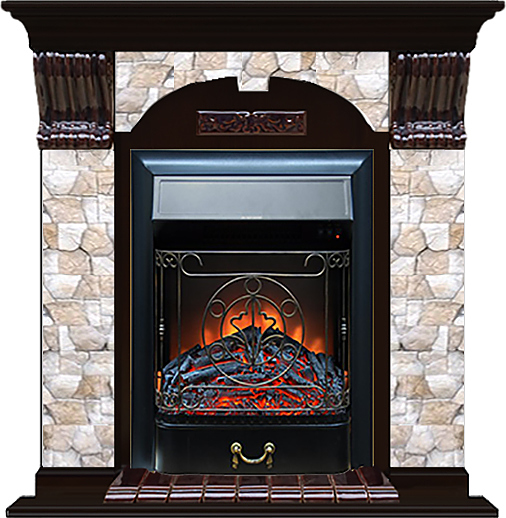 Камин Glenrich Арочный Majestic BL Арбат венге