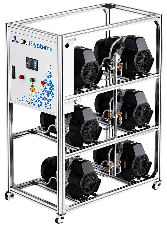Установка компрессорная безмасляная W-образная стационарная ONH Systems CСК 6X3W А