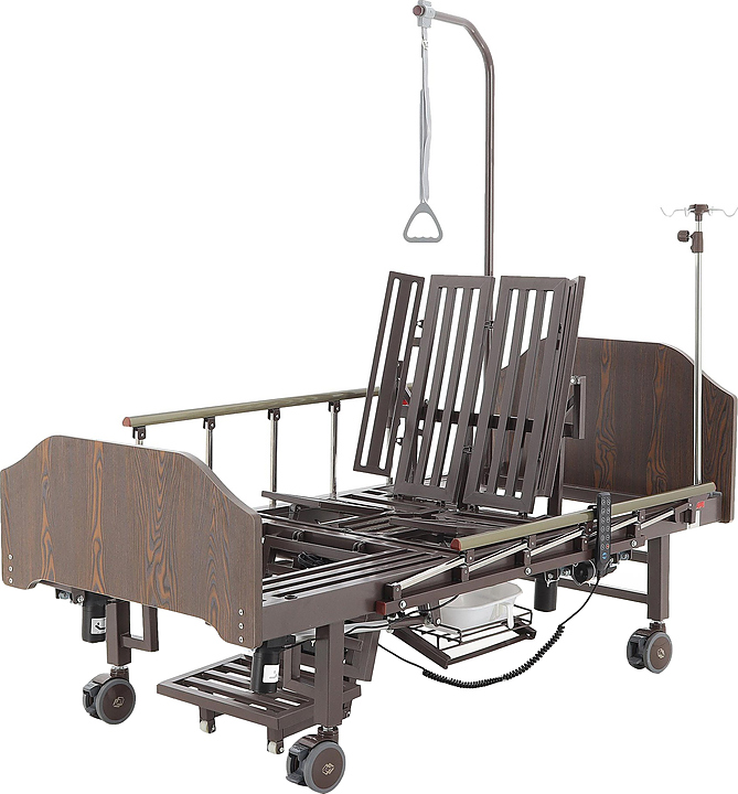 Кровать медицинская электрическая Med-Mos YG-3 (ЛДСП венге) с РУ