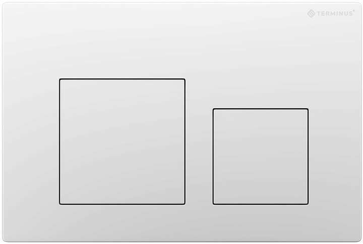 Кнопка смыва Terminus 82K24х16W белый