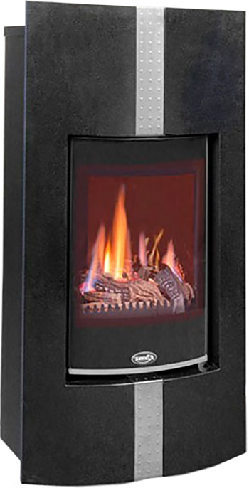 Камин газовый Karma DECORE W PB коаксиальный дымоход