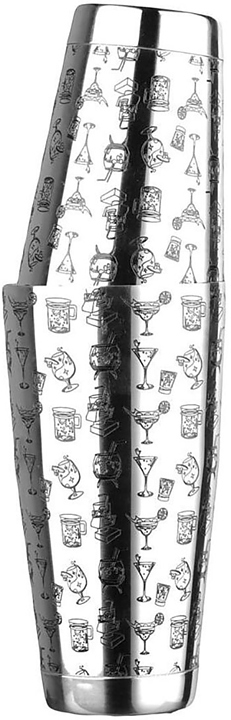 Шейкер бостон P.L. Barbossa Bad Guys Bar Party 700 мл