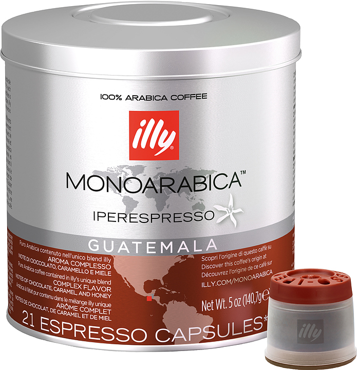 Кофе молотый в капсулах illy ipso home моноарабика Гватемала (средняя обжарка, 21 капсула)