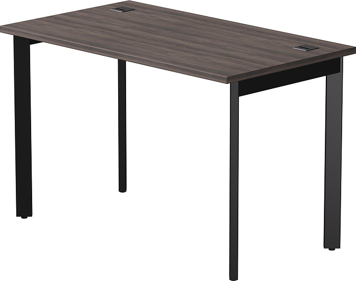 Стол офисный Everprof EVO 1180х670х755 мм (ЛДСП / металл) опоры 45гр, дуб пасадена / черный