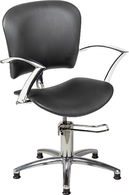 Кресло парикмахерское Имидж Мастер ЛИРА черное