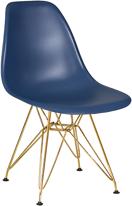 Стул обеденный DOBRIN 638APP-LMZL DSR (темно-синий, золотой)