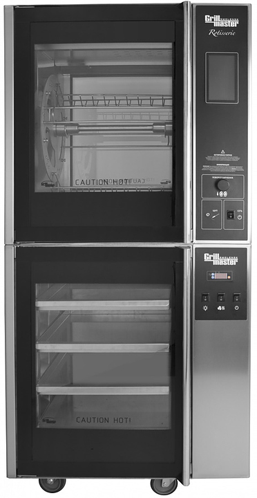 Гриль для кур Grill Master Ф3кэл+ВГТЭ с витриной, 24 тушки, сенсорное управление