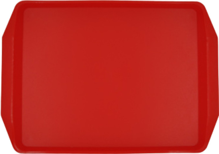 Поднос сервировочный MGprof 1735 420х300 мм шагрень, красный