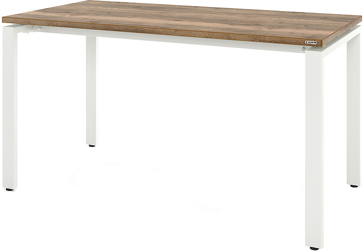 Стол офисный прямой ZAMM Формат 60х30 ТР 1000х700, дуб галифакс олово/белый матовый