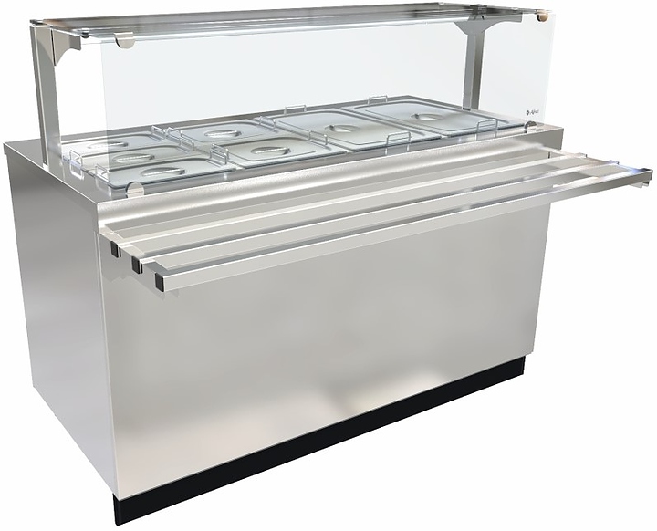 Прилавок-мармит Abat ЭМК-70Е-01 для вторых блюд нерж.