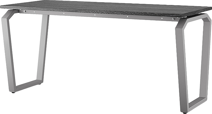 Стол офисный КОБОР TB-120/70 aluminum/glazed