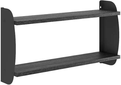 Полка КОБОР S2-80/20 black/wood