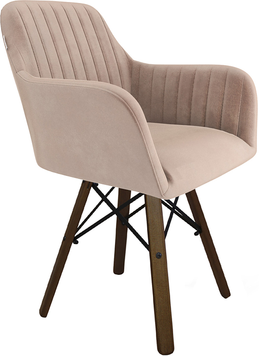 Стул Sheffilton SHT-ST38-1/S70 латте / темный орех / черный