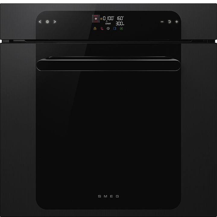 Духовой шкаф комбинированный с микроволновой печью SMEG SO6202M2B, 60 см, 11 функций, чёрное стекло