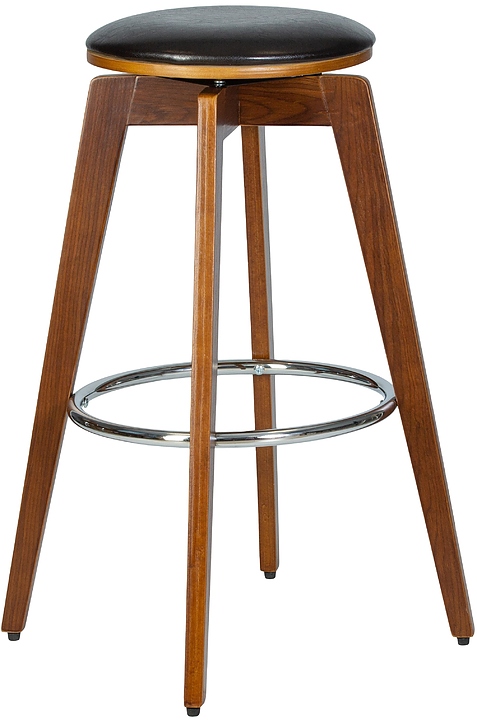 Табурет барный DOBRIN 6721-LMZ TOM'77 (черный, коричневое дерево)