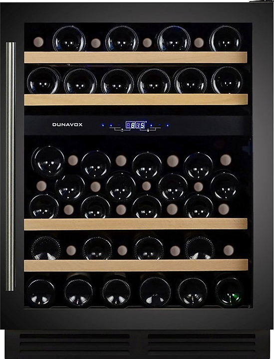 Винный шкаф Dunavox DX-53.130DBK/DP