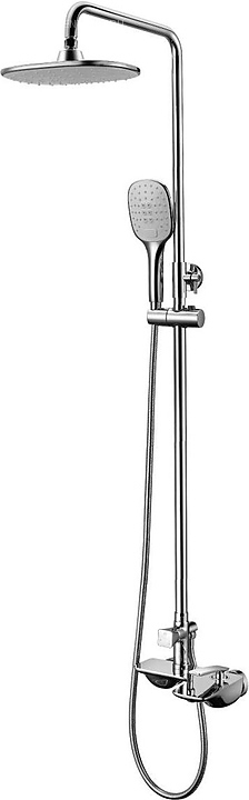 Душевая стойка LEMARK Bellario LM6862C с верхней душевой лейкой "Тропический дождь", хром