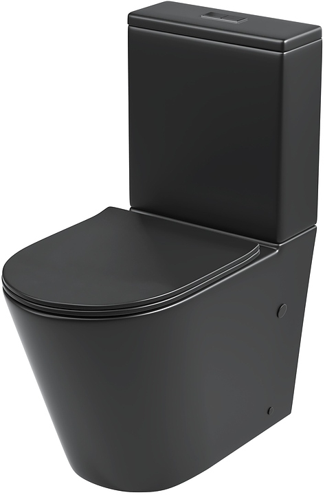 Унитаз напольный с крышкой-сиденьем Grossman GR-4458BMS черный матовый