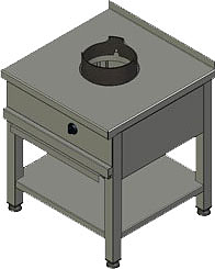 Плита газовая Вулкан KSW 01 8169 WOK