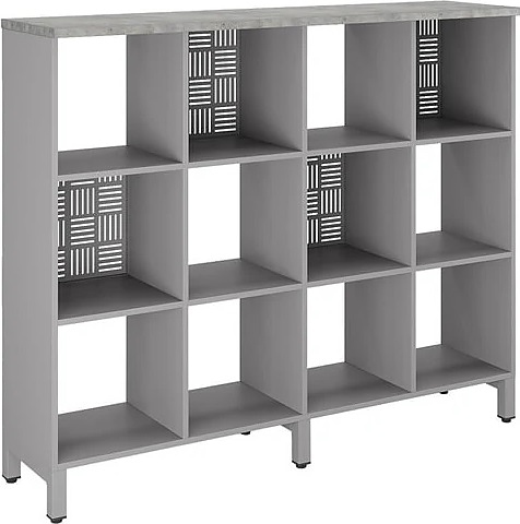 Стеллажная система КОБОР SQ-3Х4 aluminum/chicago