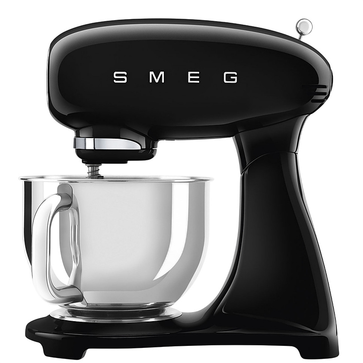 Миксер планетарный SMEG SMF05BLEU 1000 Вт 4,8 л 405х221х378 мм черный, глянцевый