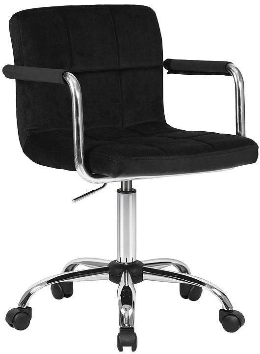 Кресло офисное для персонала DOBRIN 9400-LM TERRY (черный велюр)