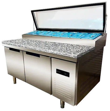 Стол холодильный для пиццы CLSY Saladetta 150 камень, 420 л нержавеющая сталь
