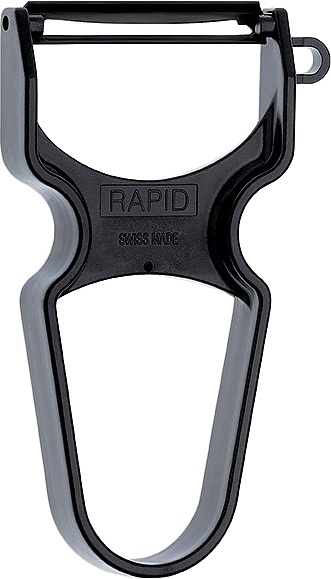 Нож для чистки картофеля Giesser 8249 rap L=4 см (нерж. сталь / пластик) с черной рукояткой