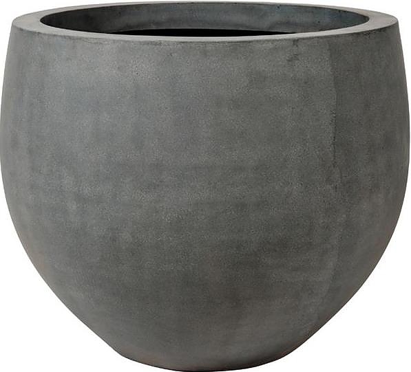 Кашпо Pottery Pots Jumbo orb (110х93 см) серое матовое