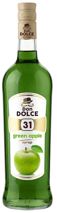 Сироп Don Dolce 75446 Яблоко зеленое 1 л (бутылка стекло)