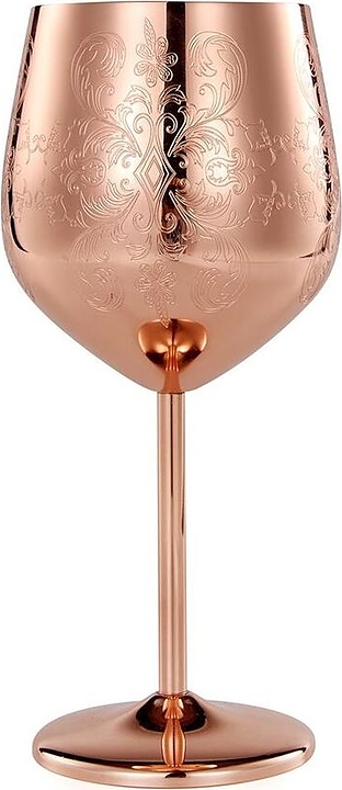 Рюмка коктейльная P.L. Barbossa 81222535 Versailles B'Guys 500 мл d=9,5/7,5 см h=21 см (нерж. сталь) медная с рисунком