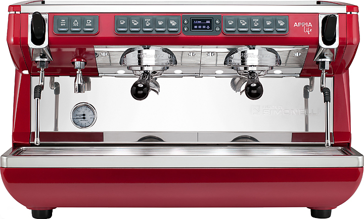 Кофемашина Nuova Simonelli Appia Life XT 2Gr красная, высокие группы, автомат