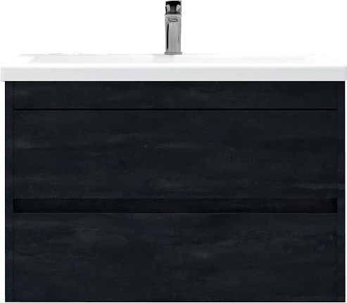 Тумба под раковину Art&Max Family-M-750-2C-SO-HC 75 см, угольный камень
