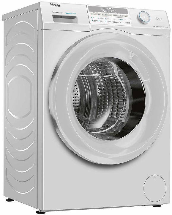 Стиральная машина Haier HW60-BP12959BE 6 кг 1200 об/мин белый, черный