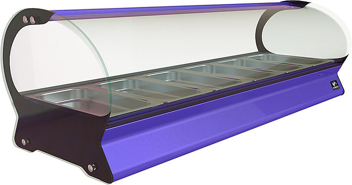Витрина тепловая КОБОР SE-6H фиолетовая
