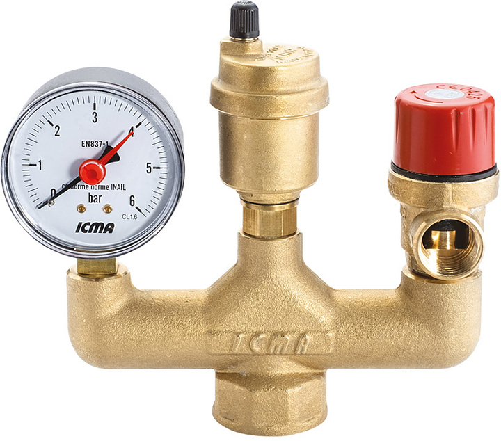 Группа безопасности котла Icma GS02 1" 3 бар