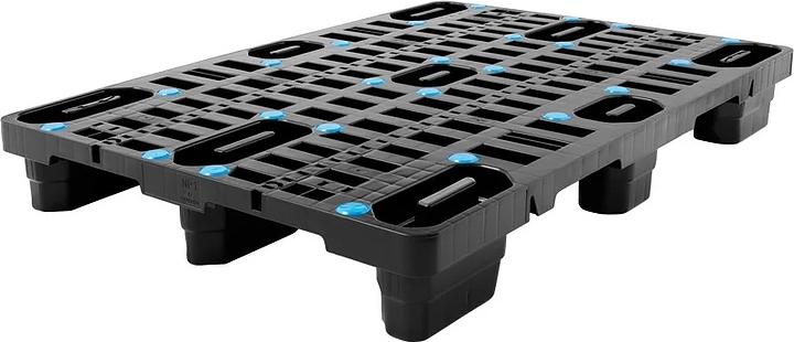 Паллет универсальный ТАРА.РУ CR 1208-NP1 1200х800х146 мм (перфорированный на 9 ножках)