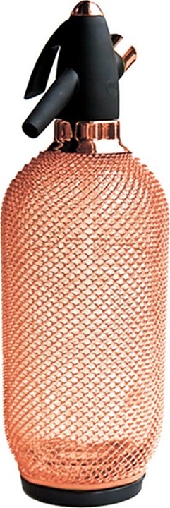 Сифон для газирования воды P.L. Barbossa SDSP0001-CP B'Guys 1000 мл d=12 см h=36,4 см (стекло / металл / пластик) медный