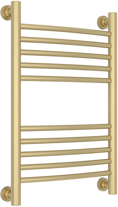 Полотенцесушитель водяной Сунержа Богема+ 60x40 см с выгнутой перемычкой, матовая шампань