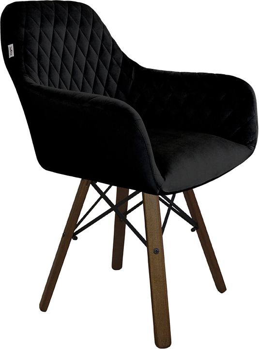 Стул Sheffilton SHT-ST38/S70 ночное затмение / темный орех / черный