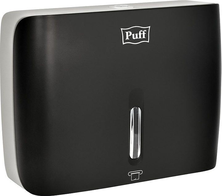 Диспенсер бумажных полотенец Puff 5145Bl с замком (АБС-пластик) черный