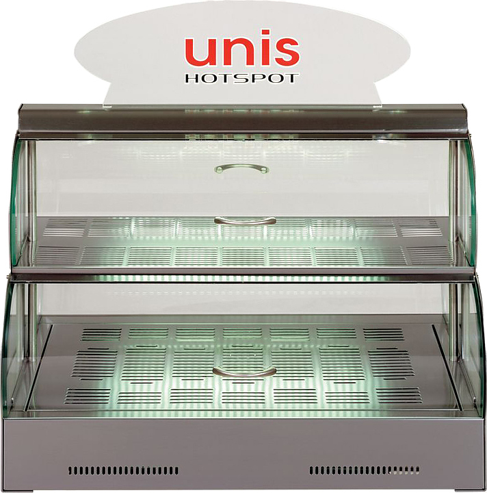 Витрина тепловая UNIS Hot Spot inox