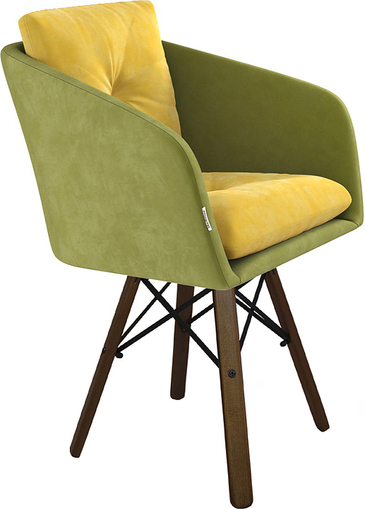 Стул барный Sheffilton SHT-ST43-2/S70 фисташковый десерт / темный орех / черный