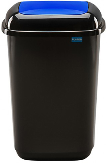 Контейнер для мусора PLAFOR Quatro Bin 45 л черный, синий