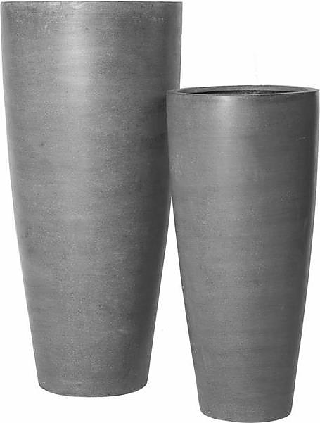 Кашпо Pottery Pots Dax (47х100 см) серое матовое
