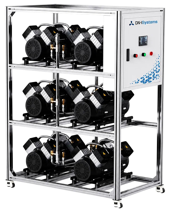 Установка компрессорная безмасляная V-образная стационарная ONH Systems CСК 6X4V P